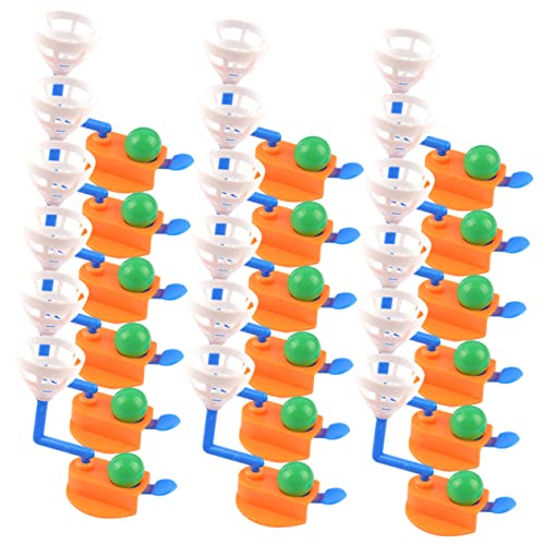 Hemoton 18pcs Mini Basketball Toy Interactive Finger Shooting Toy for Boys and Girls Basketball Party Favors Random Color