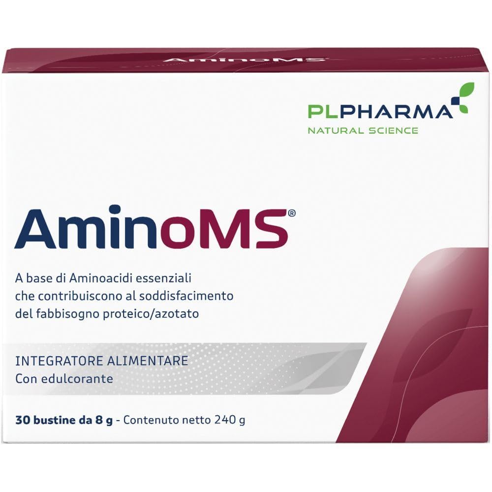AMINOMS 30BUST - Integratore alimentare a base di amminoacidi e vitamine, utilizzato per supportare l'attività sportiva e migliorare la performance muscolare.