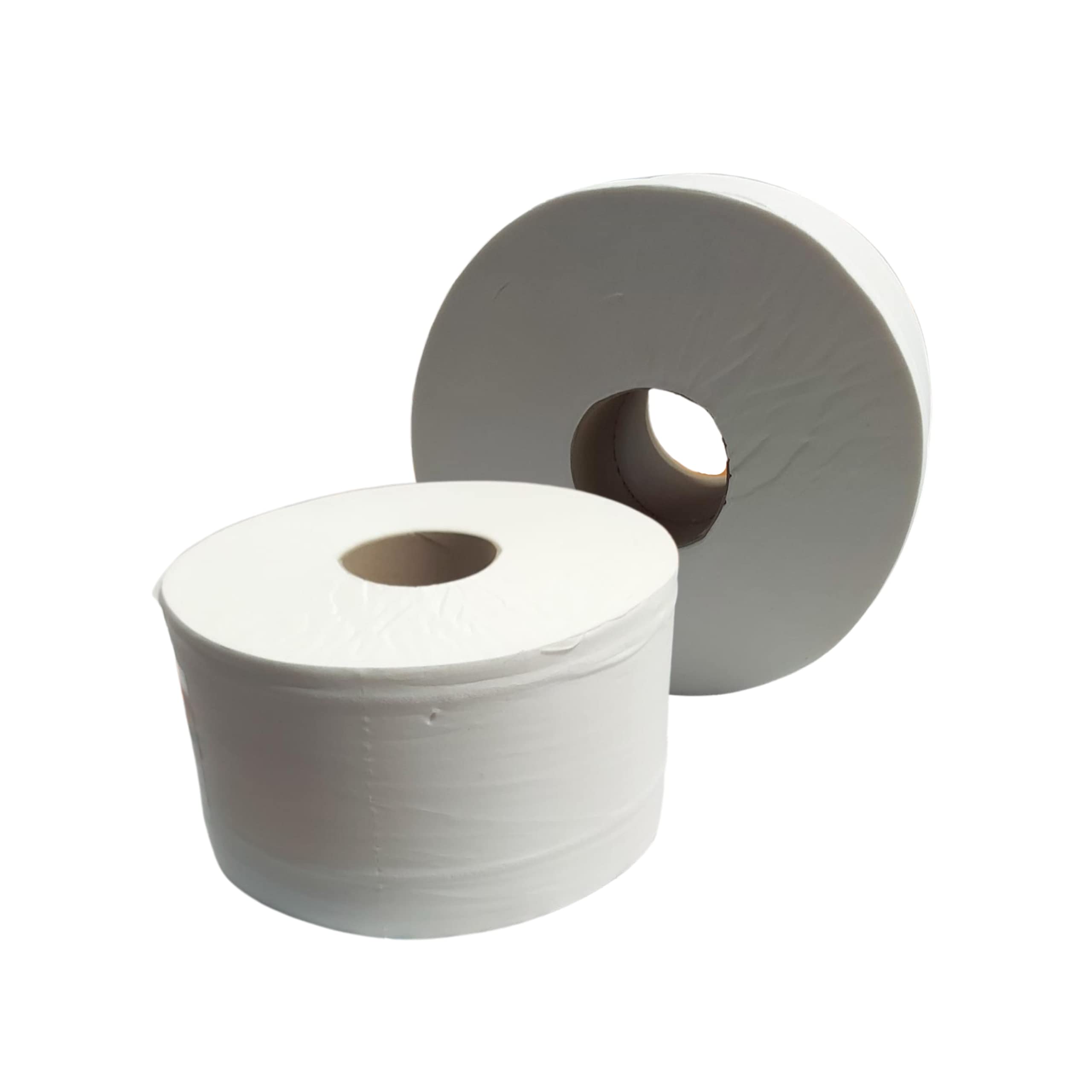 DSTOCK60-12 rouleaux de papier toilette à dévidage central ou latéral mini jumbo - Pure ouate lisse 200 Mètres de long - Compatible distributeur mini jumbo à dévidage central