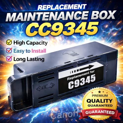 Image of CANOFF C9345 Maintenance Box Compatible for Epson EcoTank Pro ET-5800 ET-5850 ET-5880 ET-16600 ET-16650, Workforce ST-C8000, L15150, L15160 Printer - Waste Ink Collection Tank