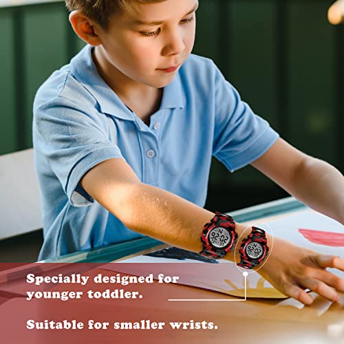 Image of Kids Watch,Boys Watch for 3-15 Year Old Boys,Digital Sport Outdoor Multifunctional Chronograph LED 50 M Waterproof Alarm Calendar Analog Watch for Children with Silicone Band,Kids Gift