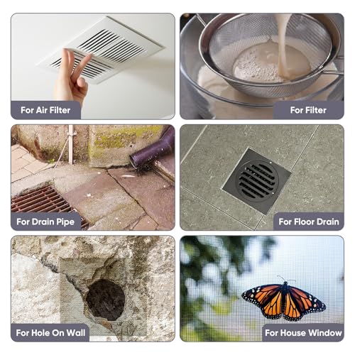 Drahtgitter edelstahl 30 x 120cm, fliegengitter edelstahl, Drahtgeflecht Feinmaschig, wühlmausgitter, Verhindert Mäuse, Insekten, Schlangen – Robustes Edelstahl Drahtgitter