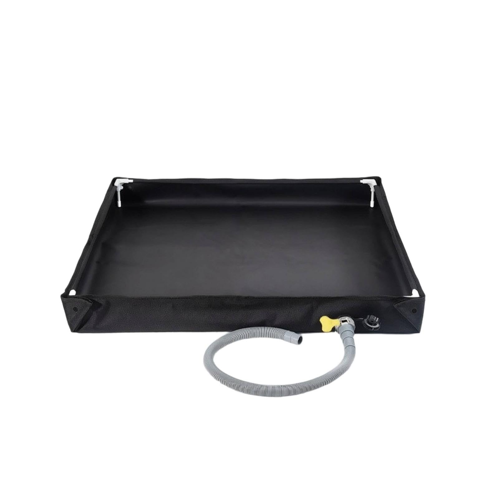 Foldable Basin with Drain Hose Reinforced Portable Folding Tub Square Foldable Wash Basin for Kids, Camping, Outdoor Shower, Backyard-image-29
