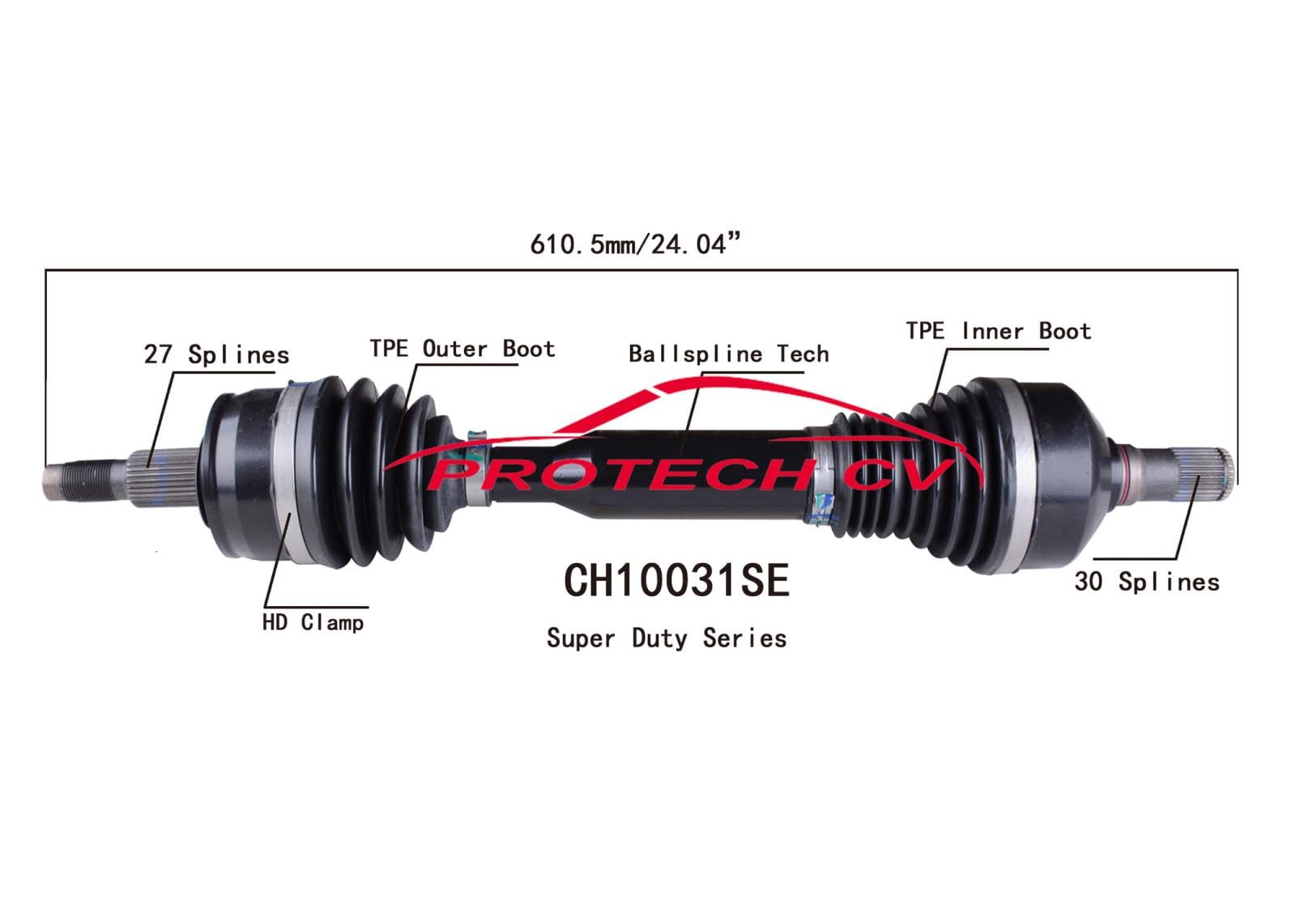 Amazon.com: Replacement Part for Front Cv Drive Axle Shafts for