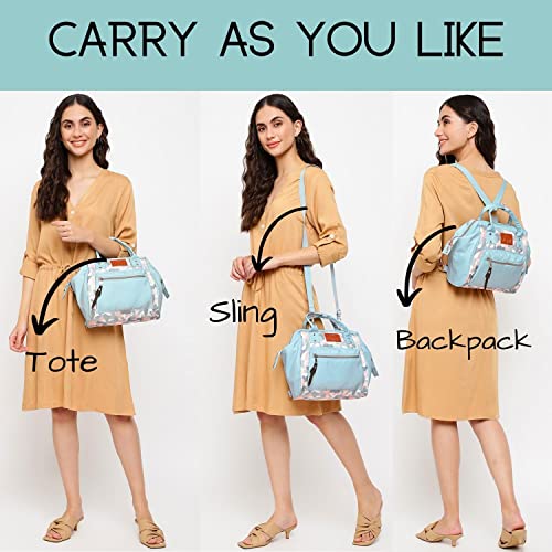 Image of VISMIINTREND Mini Diaper Bag for Baby | Small Nappy Bags for Mother | Maternity Travel Handbag | Hospital Bags for Mom | Baby Shower Gift for Mom | Gifts for New Born Baby Boy Girl