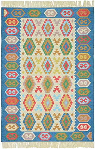 Image of Printed Rug Soft Floor Carpets with Anti Slip Backing for Living Room | Bedroom | Kids Room (Multi, 4x6 Feet)