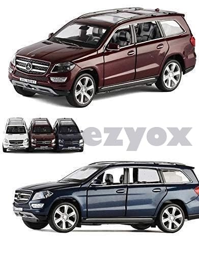 Image of Mercedes Benz GL500 Metal Car Pull Back with Open Doors, Tail with Front and Rear Light & Music Great Gift for Boys and Girls. (Black)