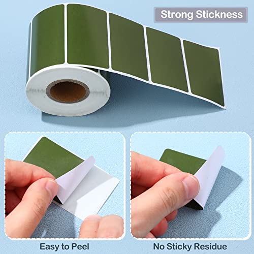 Satinior 3000 Pcs Color Square Thermal Sticker Labels 2.25 X 1.25 Inch Self Adhesive Thermal Printer Direct Stickers Inventory Barcodes Labels For Home Office Business Diy Logo Design, 6 Colors #TOP3