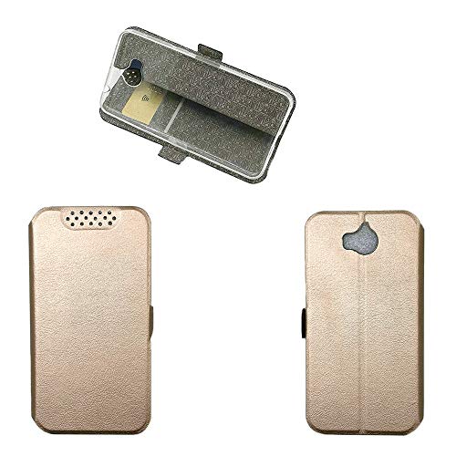 QiongniAN Custodia per Huawei Nova Young 2017 MYA-L11 / Y6 2017 MYA-L41 / Y5 2017 MYA-L03 MYA-L23 MYA-L02 MYA-L22 / Honor Changwan 6 MYA-AL00 MYA-TL10 Custodia Case Cover Pink Gold