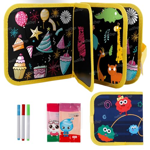 Image of Zest 4 Toyz Drawing Book for Kids Reusable Coloring Book 2 Sheet with Sketch Color Book Activity Book Educational Toy for Kids Birthday Gift for Girls & Boys (Pack of 1)
