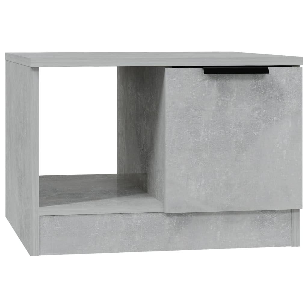 vidaXL Mesa de Centro Mesita Auxiliar Consola Lateral Salón Sofá Sala de Estar Café Muebles Mobiliario Madera Contrachapada Gris Hormigón 50x50x36 cm