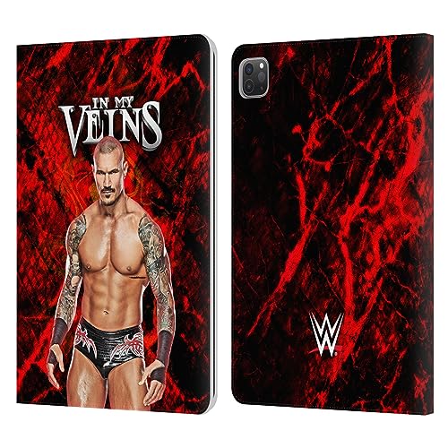 Head Case Designs Officially Licensed WWE in My Veins Randy Orton Leather Book Wallet Case Cover Compatible with Apple iPad Pro 11 2020/2021 / 2022
