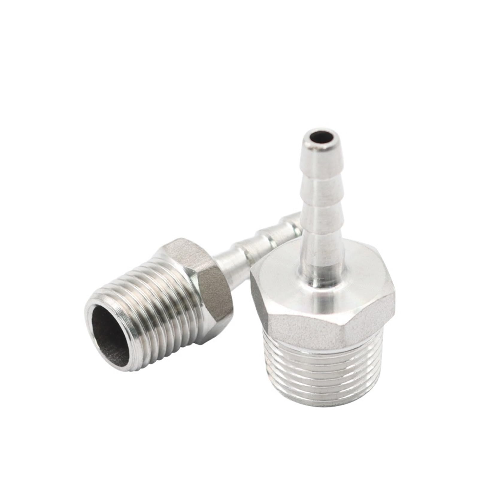 Adaptador Manguera Ducha Conector de lengüeta for Manguera Acero Inoxidable 304, 1/8 ", 1/4", 3/8, 1/2", Conector Cola Acoplamiento Pagoda for con Rosca Macho BSP | 32mm,1-1I4