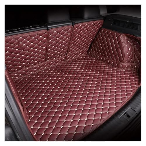 Alfombrilla Antideslizante para Toyota para Prado 150 2010-2018 Estera Maletero Coche Recubrimiento Completo Accesorios Interiores Impermeables Cubeta De Maletero(Vino Rojo)