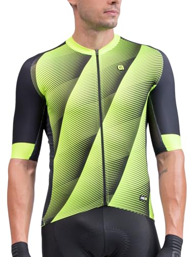 Maillot Alé Cycling PR.R Square homme respirant jaune M anti-transpiration