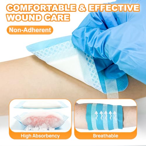 Carbou Medical Xeroform Petrolatum Dressing 1"x8" (Pack de 50) + Super Absorbent Wound Dressing 4"x4" (Pack de 20) miniatura 6