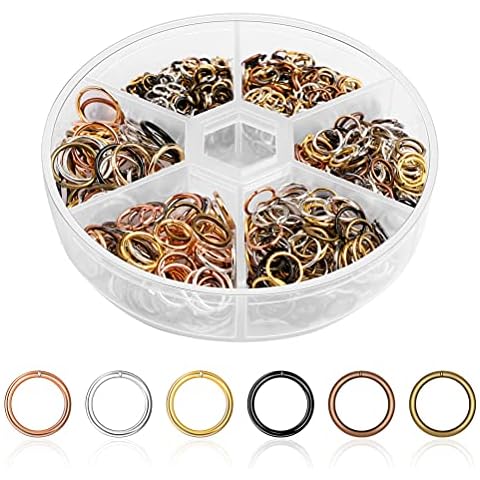 970 PCS Mixed Colour Stainless Steel Jump Rings Cover