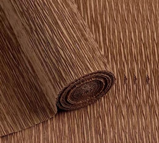 Crepe Paper Roll 8.2ft Long 17 Inch Wide for Wedding Ceremony Various Large Festivals Decoration (Coffee)