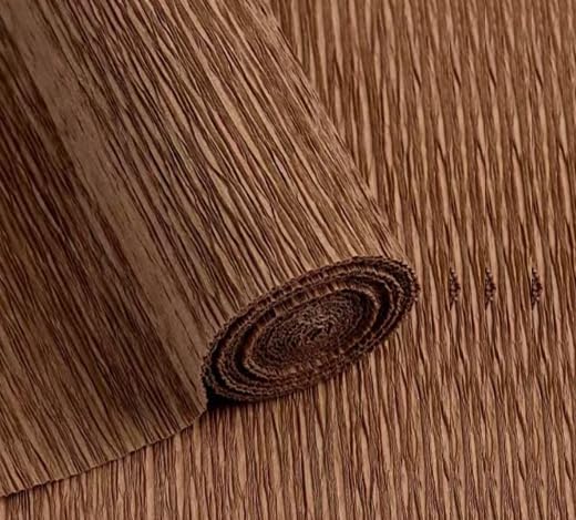Crepe Paper Roll 8.2ft Long 17 Inch Wide for Wedding Ceremony Various Large Festivals Decoration (Coffee)