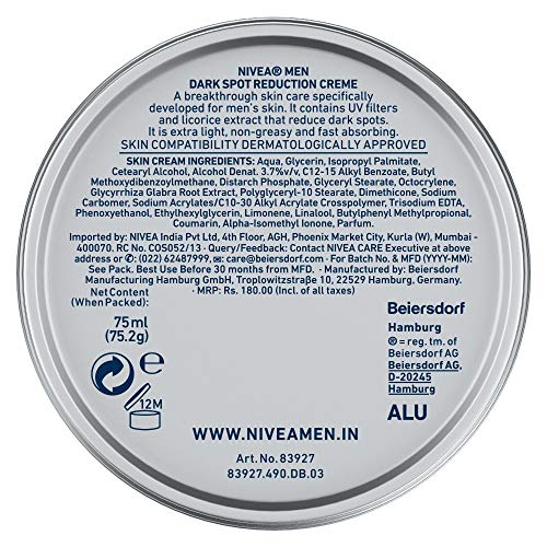 nivea dark spot reduction cream price