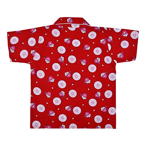 Image of Wish Karo Cotton Printed Top & Bottom Pajama Set Night Dress for Boys & Girls-(ND54)
