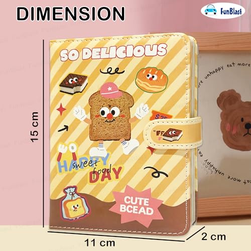 Image of FunBlast Diary for Girls - Kawaii Diary for Kids, Journal Diaries for Girls, Notepad for Students Stationary Items, Birthday Gifts- Random Design (128 Sheets) (Random Print)