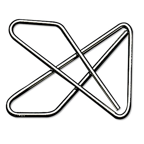 ACCO No.1 Ideal Butterfly Paper Clamps, Steel Wire, Large 2-3/8-Inch Size, Box of 12 Clamps (5050572610) image 4