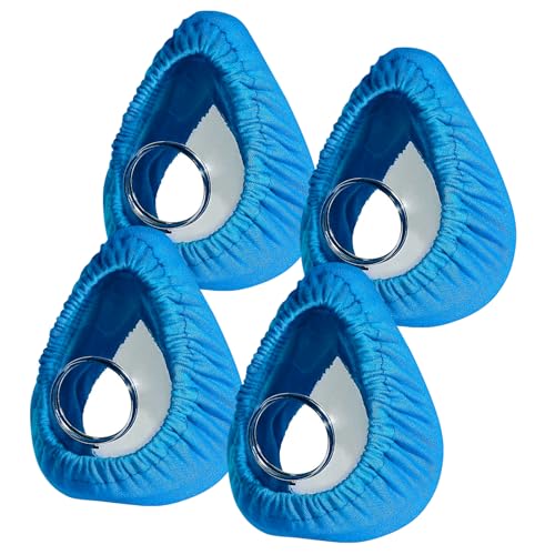 CPAP-Maske Liner, 4 Pack weiche Kissen Maske Abdeckung kompatibel mit F20 & F10 Maske, Nasenmasken, Mund-Masken, die meisten Vollgesichtsmasken Wiederverwendbare Kissen Abdeckungen (Blau)