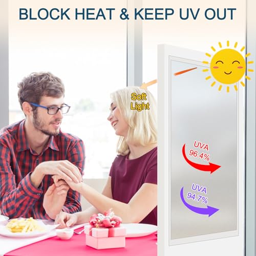 Película decorativa para ventana de privacidad de vidrio esmerilado miniatura 4