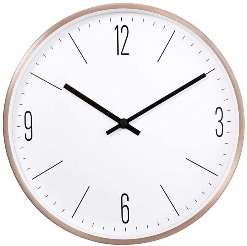 Horloge murale pour maison et magasin de papeterie au design épuré
