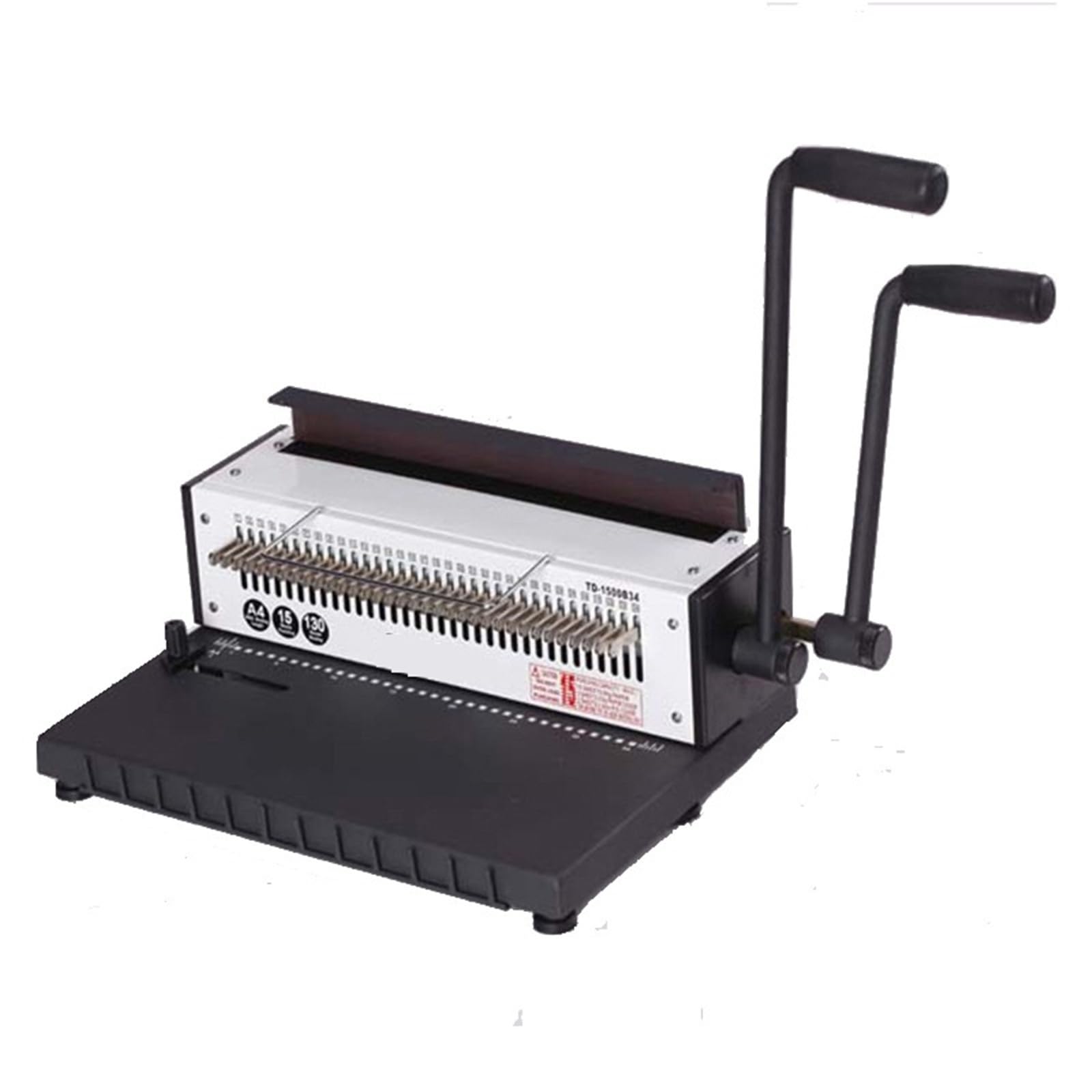 Doppelring-Bindemaschine mit Eisenring, A4-Bindemaschine Vollmessern, Tischkalender-Locher-Bindemaschine,Mühelose Bedienung
