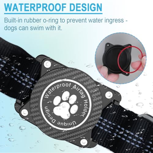 Ytanest Reflective AirTag Dog Collar, Waterproof Air Tag Dog Collar Holder - Image 2