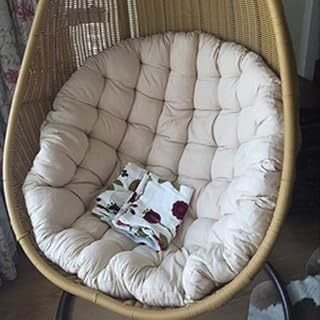 ZAIPP Thicked Linen Chair Pad,Comfortable Papasan Chair Cushion Hanging Egg Chair Cushion Versatile