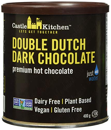 Castle Kitchen Double Dutch Dark Chocolate - Dairy-Free, Vegan Premium Hot Chocolate Mix - Just Add  - //coolthings.us