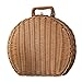 Handgewebter Picknickkorb Aufbewahrungsbox mit Griffen Wicker Handtasche Koffer Vintage Wicker Kofferkorb