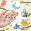 Stiesy Lot de 25 breloques en forme d'oiseau en émail - 5 styles - Breloques colorées imprimées - Breloques en forme d'animal mignon pour la fabrication de bijoux #2