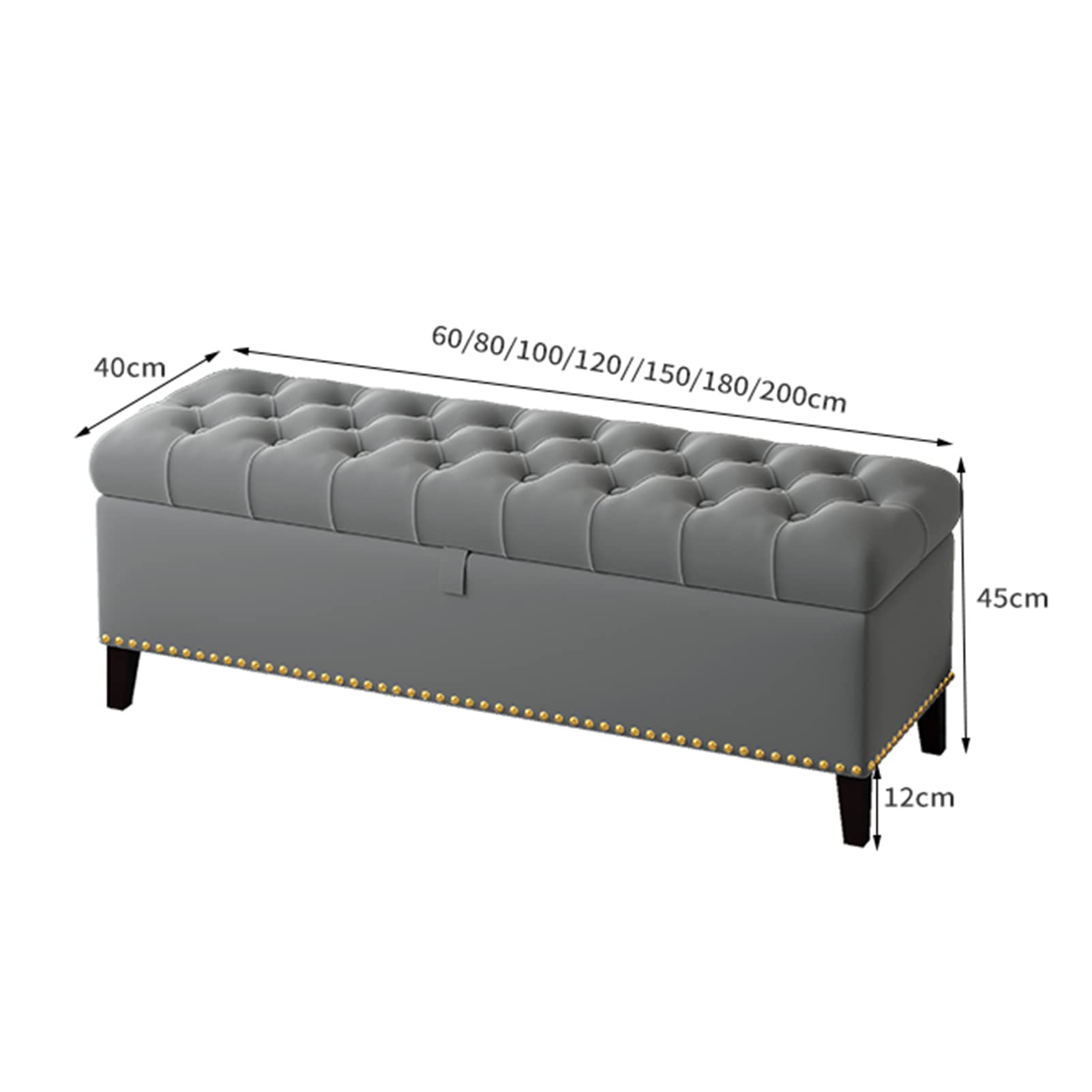 Amazon｜generic Ottomansスツール長方形スツールビロードソフトマット