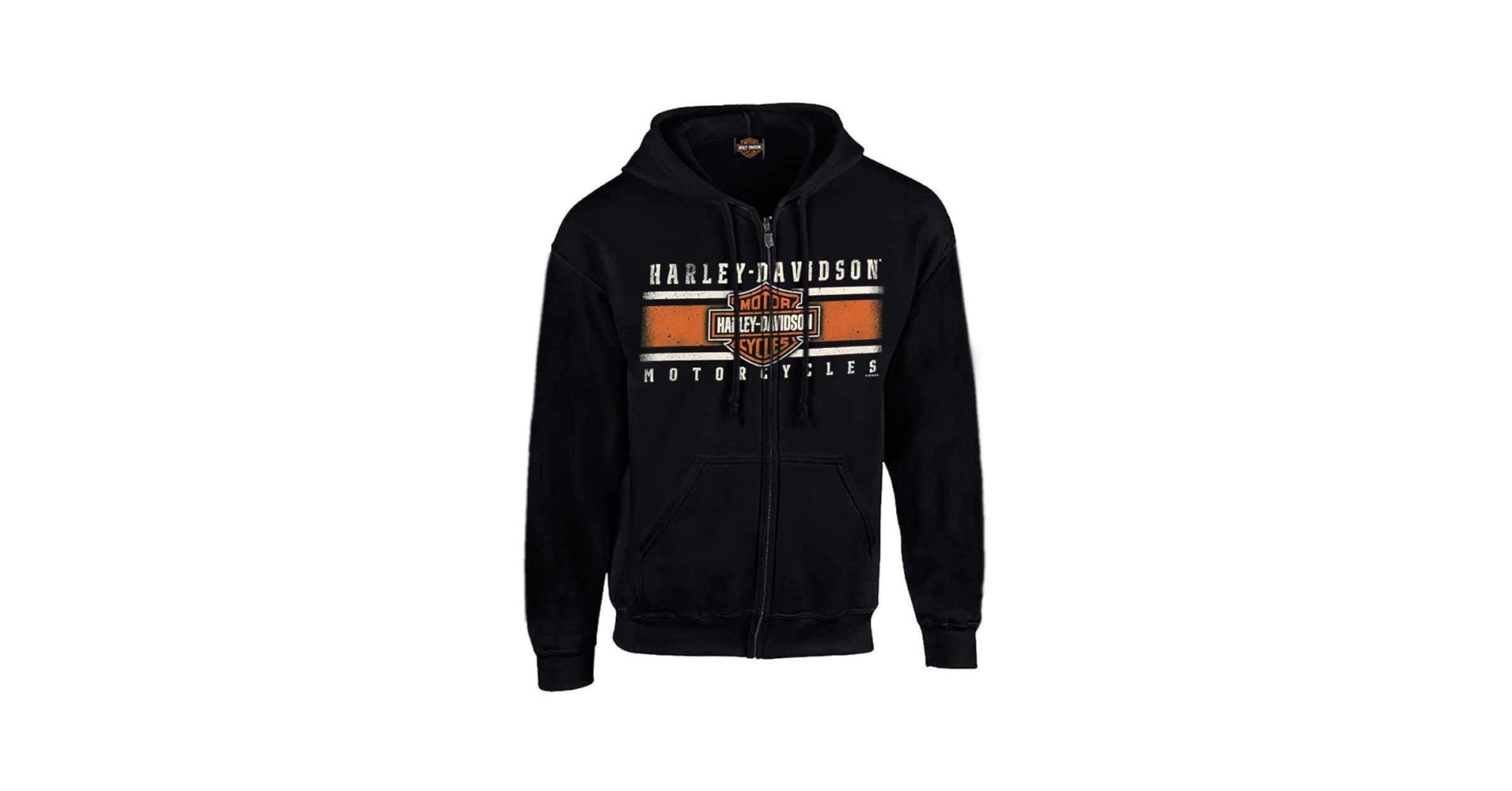 Harley-Davidson フルジップフーディ XL 黒/赤 Amazon.com: Harley-Davidson Men's Custom Iconic B&S Fleece