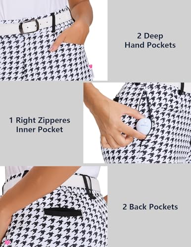 Womens 4-Way Stretch Ankle Golf Pants 7/8 Casual Dress Work Athletic Travel Workout Sweatpants with 5 Pockets3