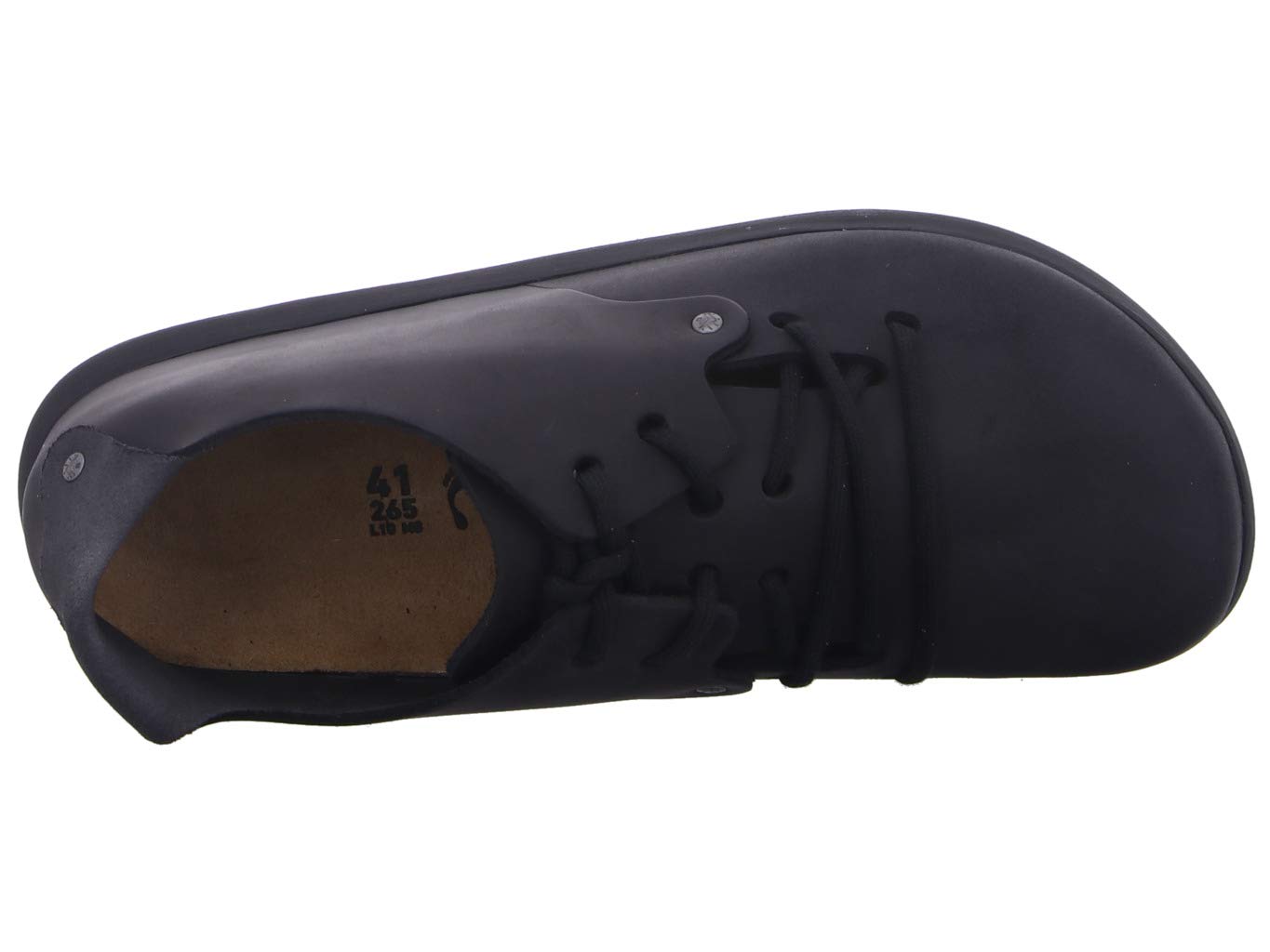 Montana Black Leather Adults Lace up Shoes