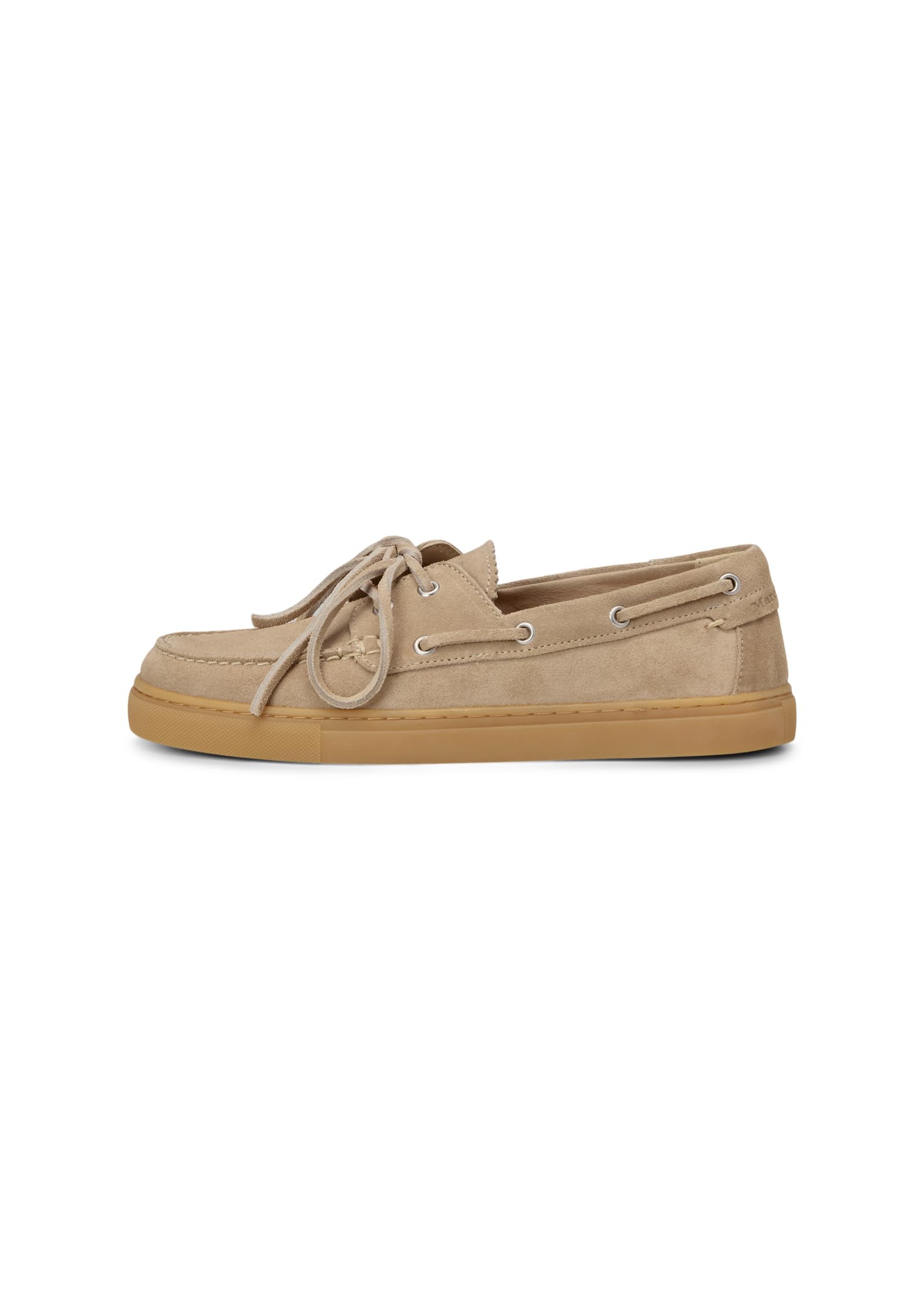 Marc O’ Polo Damen - Schnürschuhe Kara 1B in beige Rauleder