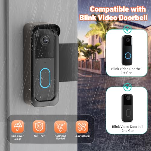 Blink Doorbell Mount, Anti-Theft Doorbell Camera Mount for Blink Video Doorbell 1st Gen & 2nd Gen - image 2