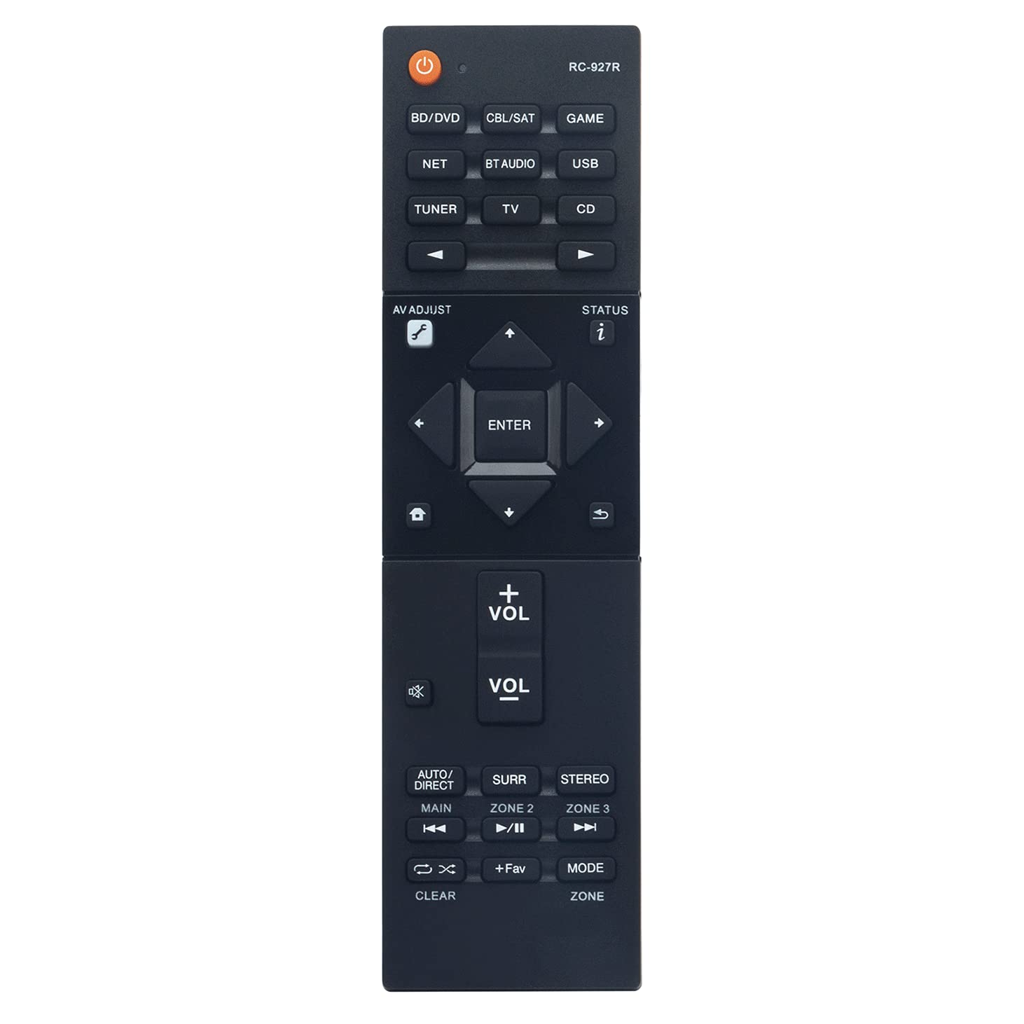 VINABTY RC-927R Replaced Remote Control fit for Pioneer 4K Network AV Receiver SC-LX701 SC-LX801 SC-LX901 VSX-LX101 SC-LX501 SC-LX502 VSX-1131 SC-LX502 VSX-831 VSX-LX301