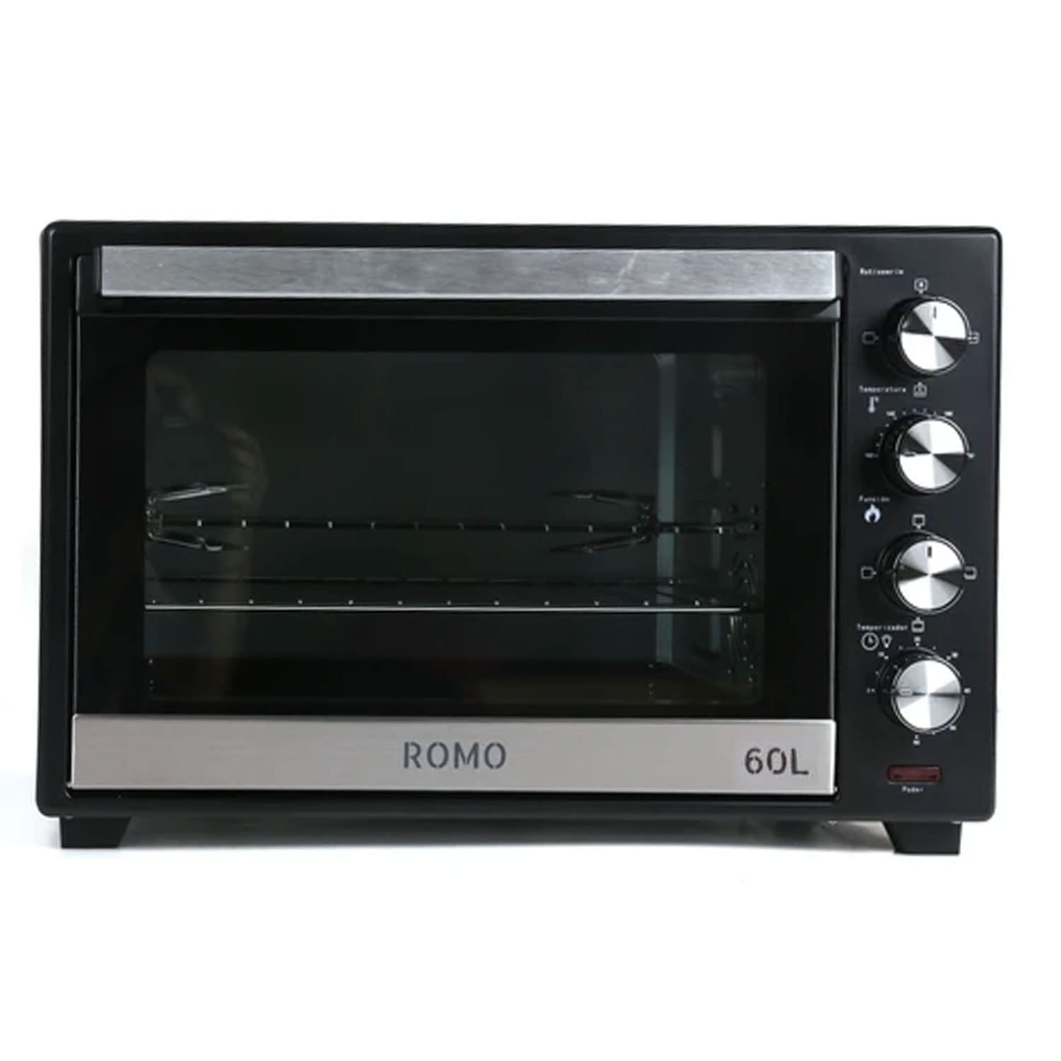 ROMO. 60L 2500W. Temperatura do 230ºC, Timer z wyłączeniem 60 min (Czarny)