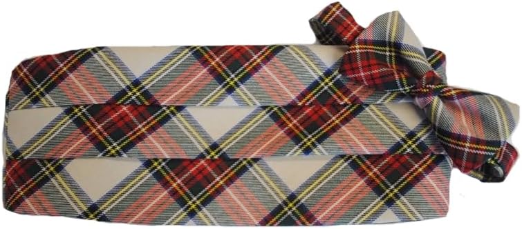 Stewart Plaid Bow Tie and Cummerbund Set