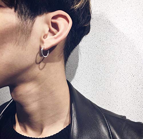 Carshier 5Pairs 6-14Mm Stainless Steel 16G Cartilage Hoop Earrings For Men Women Nose Ring Helix Septum Couch Daith Lip Tragus Piercing Jewelry Set 10S #TOP4