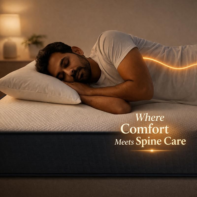 Image of Softline Hybrid Latex Orthopedic Mattress | Latex Foam Comfort | Spine & Back Support | Long Lasting Mattress|Pressure Relief Mattress|Single 75x35x8