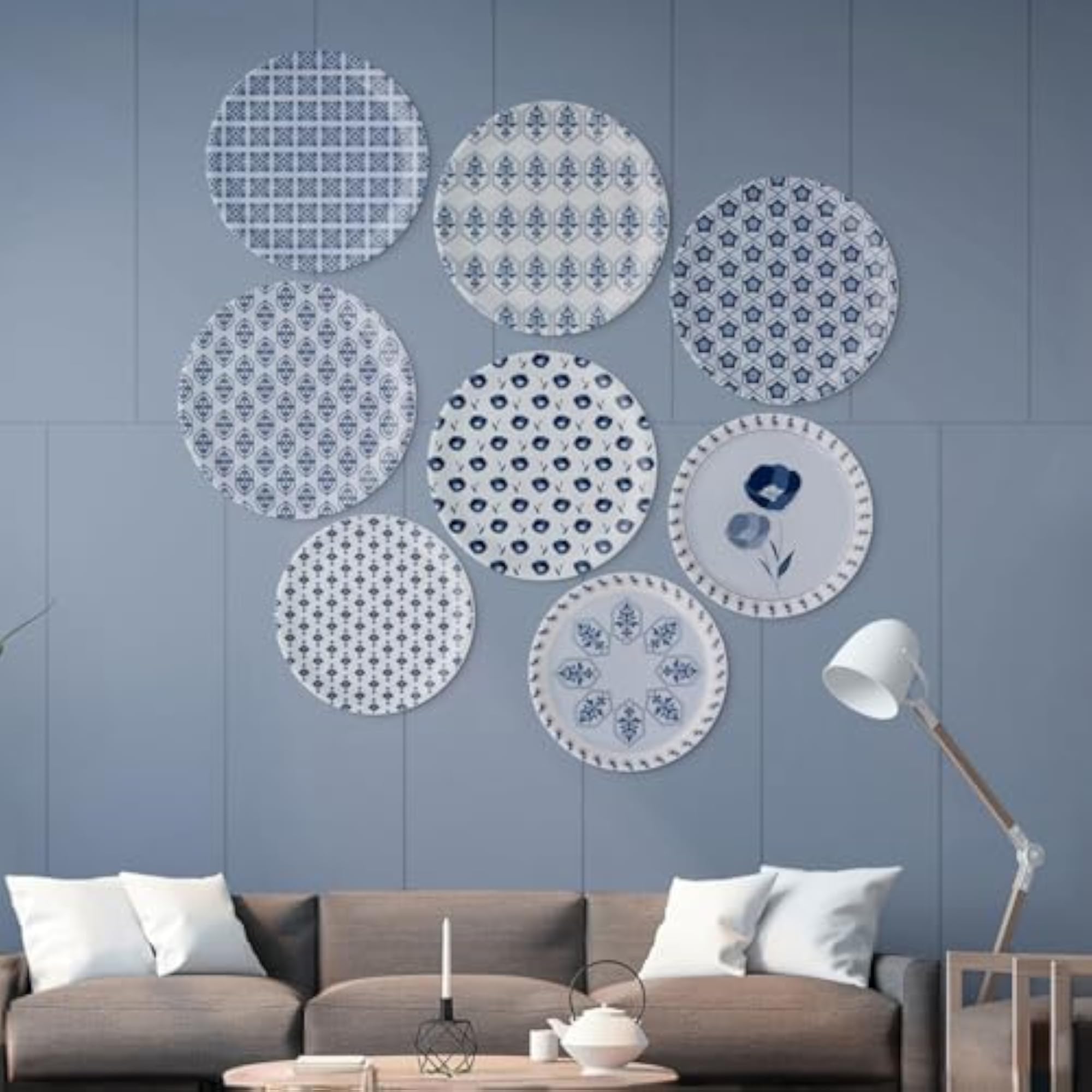 Abstract Geometry Decorative Porcelain Wall Plate