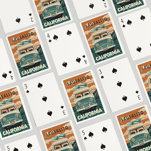 Baraja de cartas de poker Sausalito, 52 cartas miniatura 4