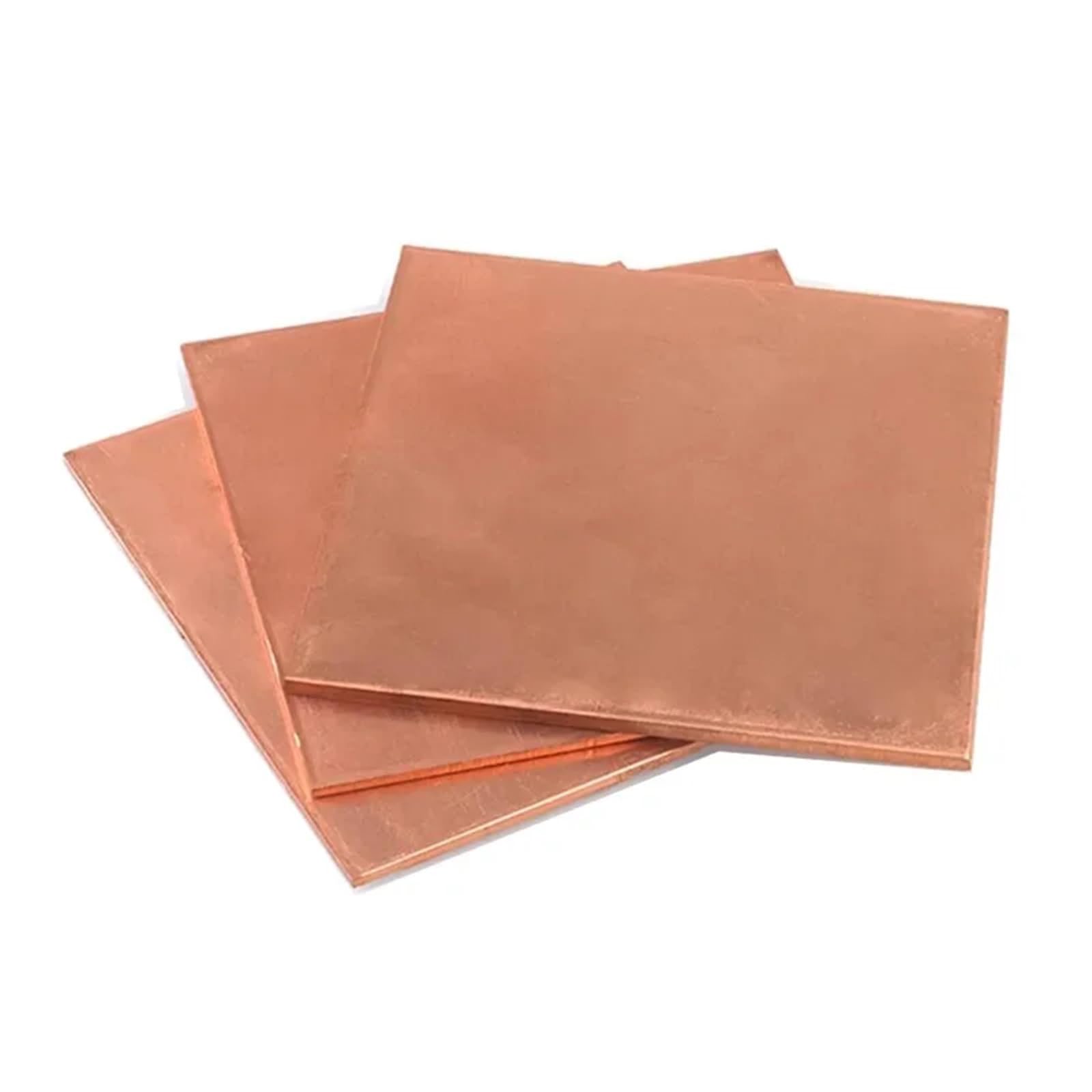 Blacha z czerwonej miedzi, Płyta miedziana i blacha o grubości 0,1-10 mm Różne rozmiary(1.5mm 1pc,150x150mm)